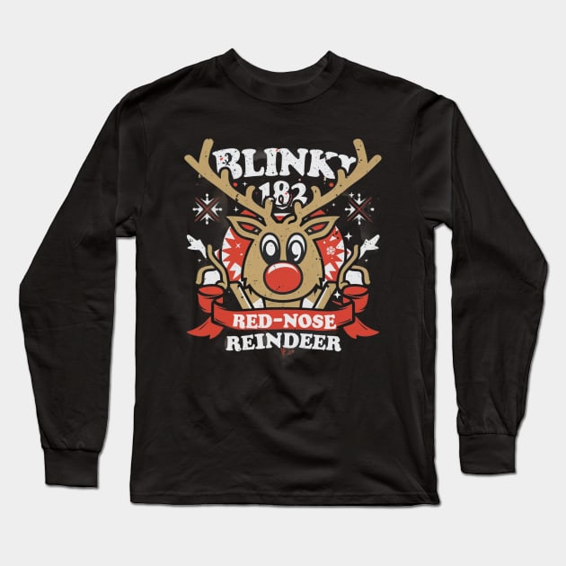 red nose reindeer Long Sleeve T-Shirt by ramith-concept